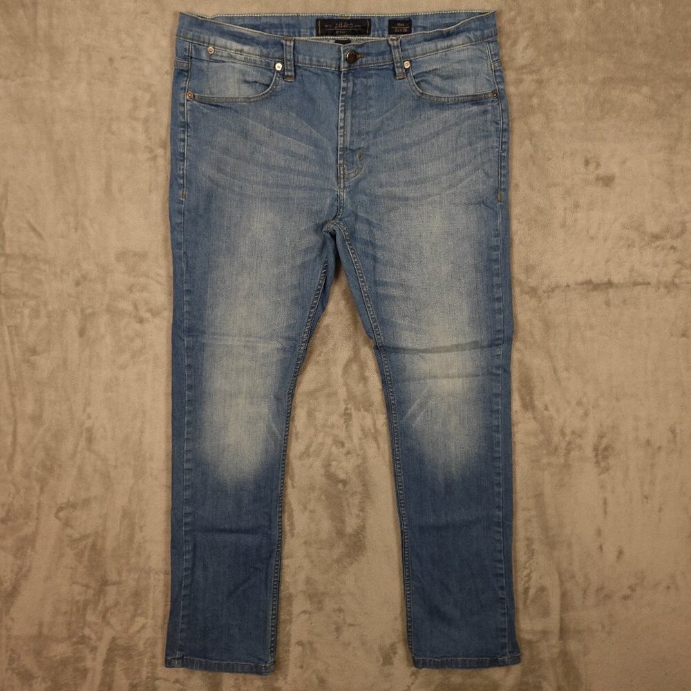 PD&C jeans slim men's 36x32 light blue denim paper‎ denim and cloth